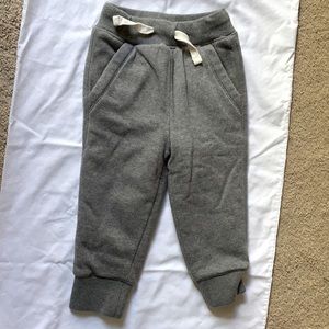 Baby gap boys gray faux Sherpa lined sweat pants
